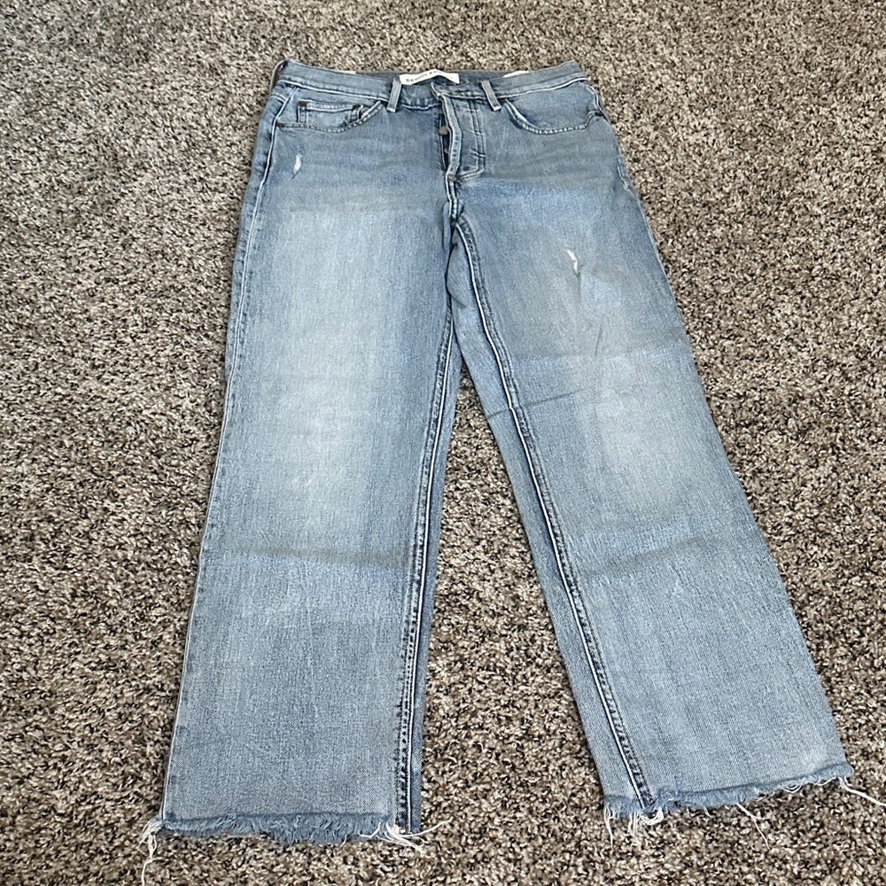 Aritzia Denim Forum The Arlo High Rise Straight Jeans